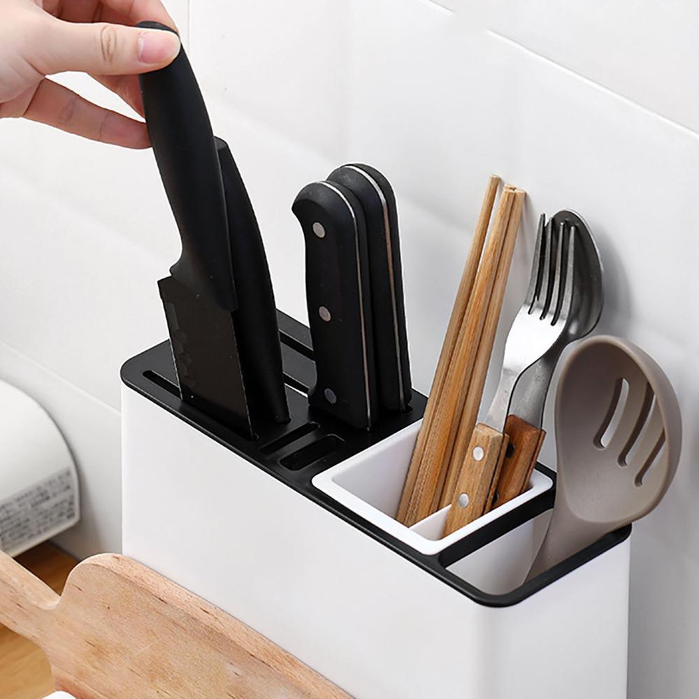 Tableware Storage Holders Kitchen Knife Plastic Storages Racks For Kitchen Convenience Cabinet Kitchen Gadgets